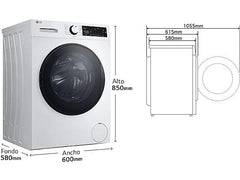 Lavadora LG F4WT2009S3W 9kg