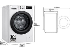 LG - lavadora F4WR5009A6W 9kg 1400rpm a