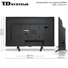 Televisor Smart TV 24 pulgadas - Td Systems PRIME24C19GLE