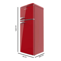 Frigorífico Retro Bolero CoolMarket 2d Origin 215 Red E Cecotec
