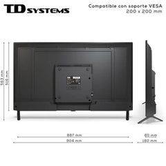 Td Systems PRIME40C19F - Televisor 40 pulgadas Full HD, USB Grabador Reproductor