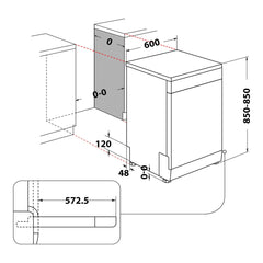 Lavavajillas Whirlpool wfc3c34x (14 cubiertos - 60 cm - Inox)