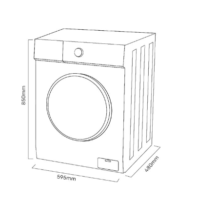 Lavadora Kromsline KLA-M3-60-DW 6kg 1000rpm