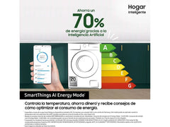 Lavadora carga Frontal- Samsung WW90CGC04DTEEC, 9 kg, Blanco