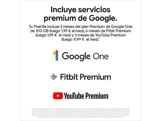 Google Pixel 8A 5G 128 GB Negro